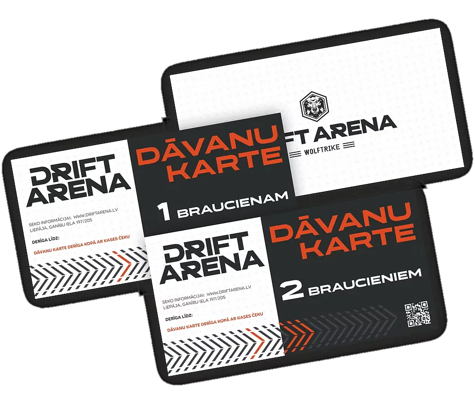 Drift Arena dāvanu kartes