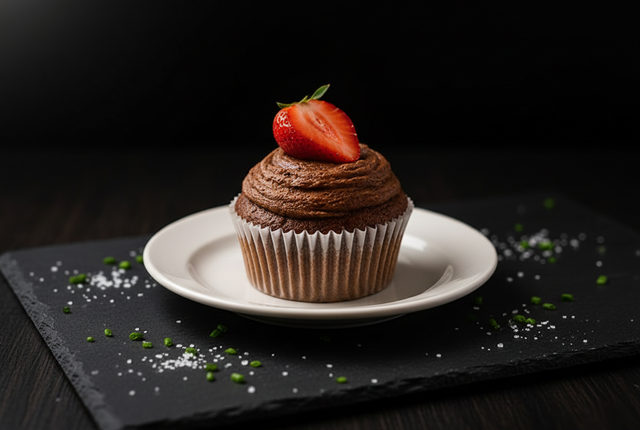 Schokoladeneis-Dessert